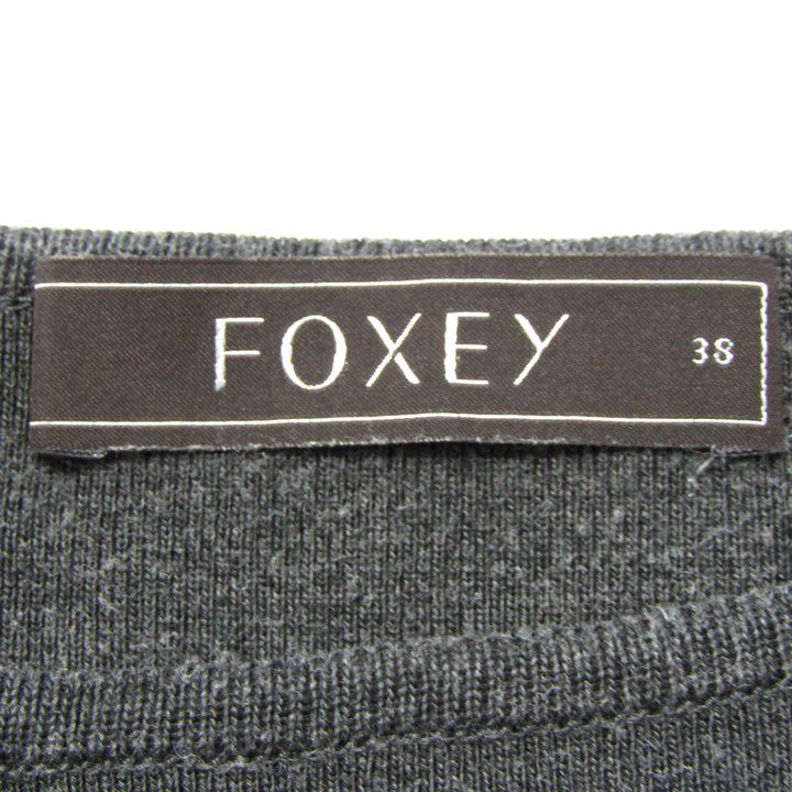 FOXEY フォクシー　ニット　セーター　七分丈　38 グレー FOXEY フォクシー ニット セーター 七分丈 38 グレー - メルカリ