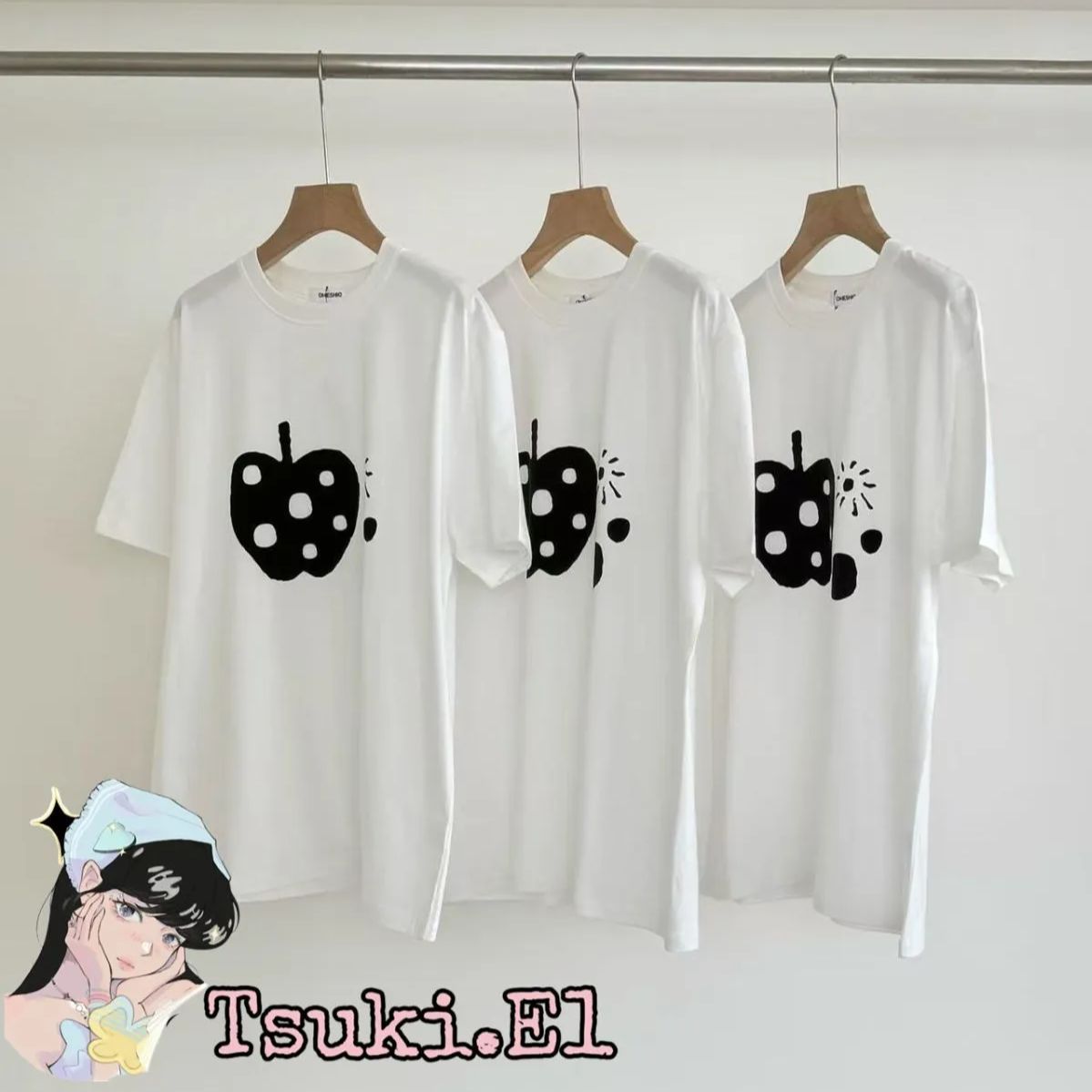 overdue flair★韓国★OVBUTTON EYELET T-SHIRT 半袖Tシャツ overdue flair☆韓国☆OVBUTTON EYELET T-SHIRT 半袖Tシャツ
