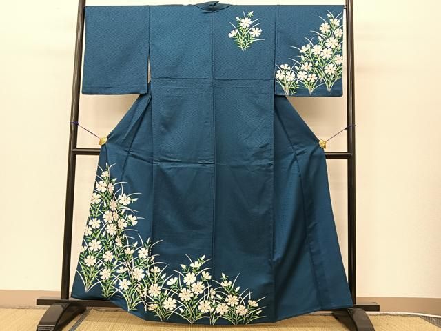 平和屋着物○本加賀友禅作家 南克治 訪問着 枝花文 暈