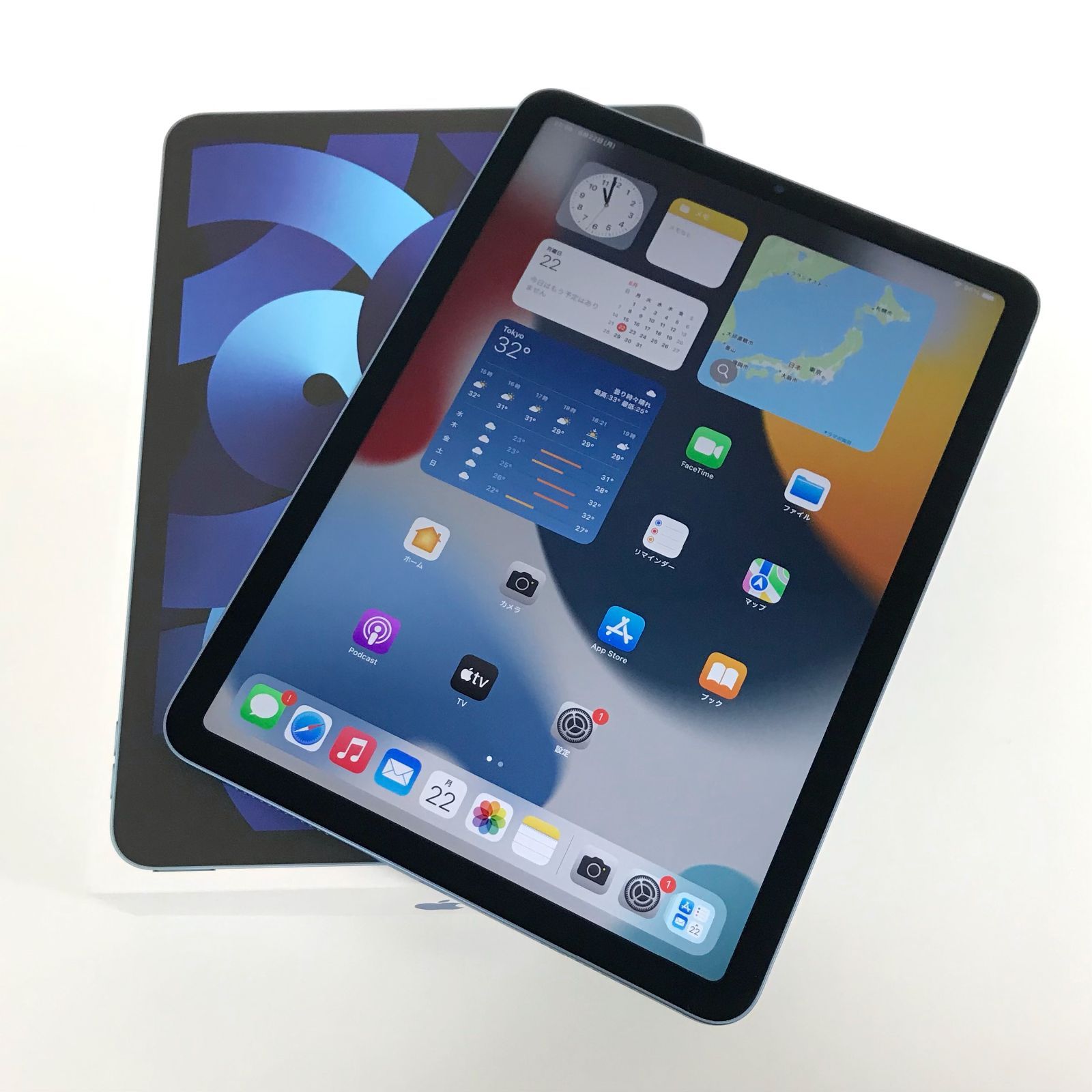 【美品】 iPad Air 第5世代 64GB SIMフリー MM9E3J/A iPad Air Wi-Fi + Cellular 64GB - ブルー（第5世代）[整備済