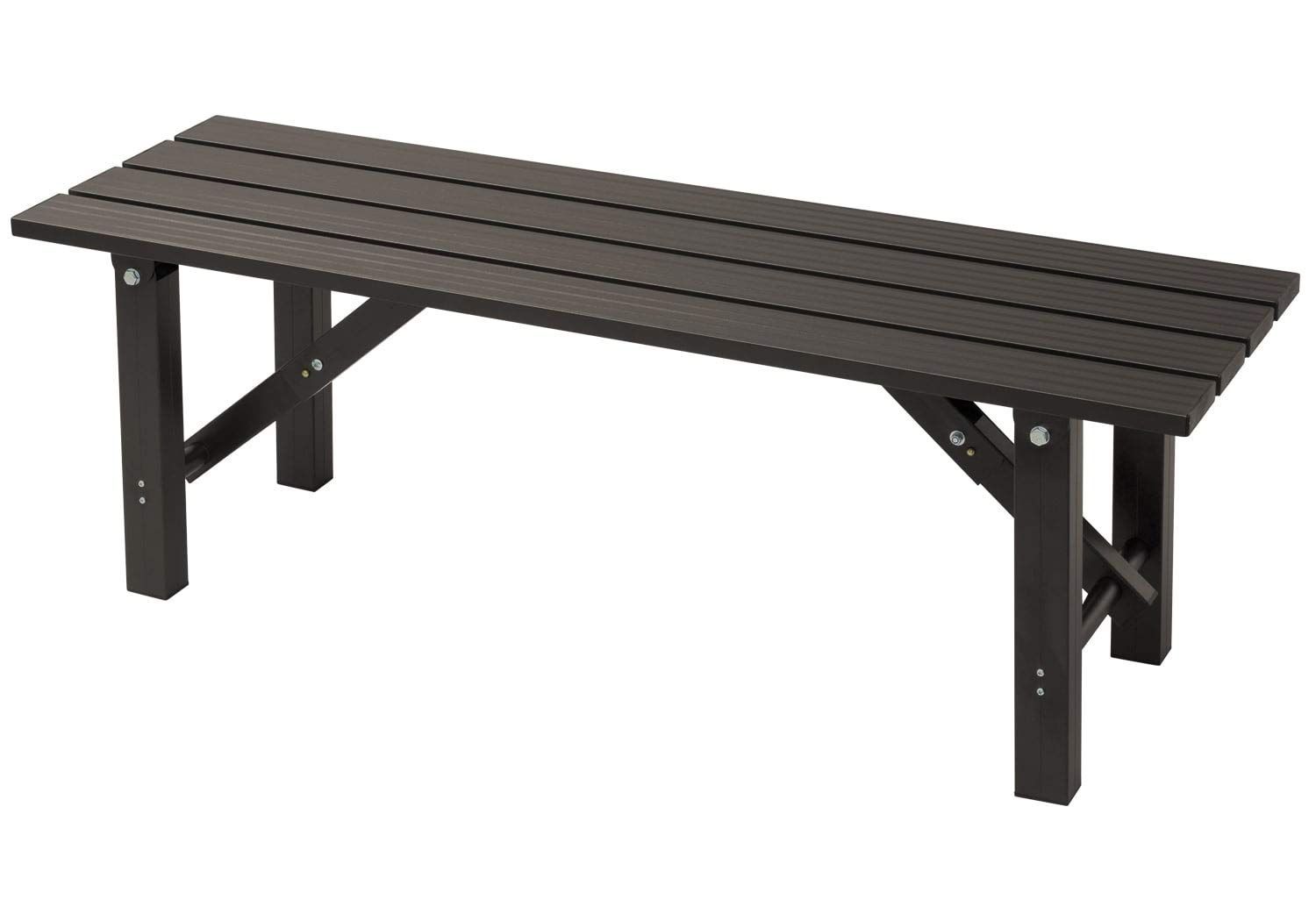 ガーデンマスター(Gardenmaster) 折りたたみ縁台 幅120×奥行36×高さ40cm ガーデンベンチ ガーデンチェア ベランダ バルコニー 軽量 踏み台 玄関台 お庭 ガーデンマスター ダークブラウン OLE-120