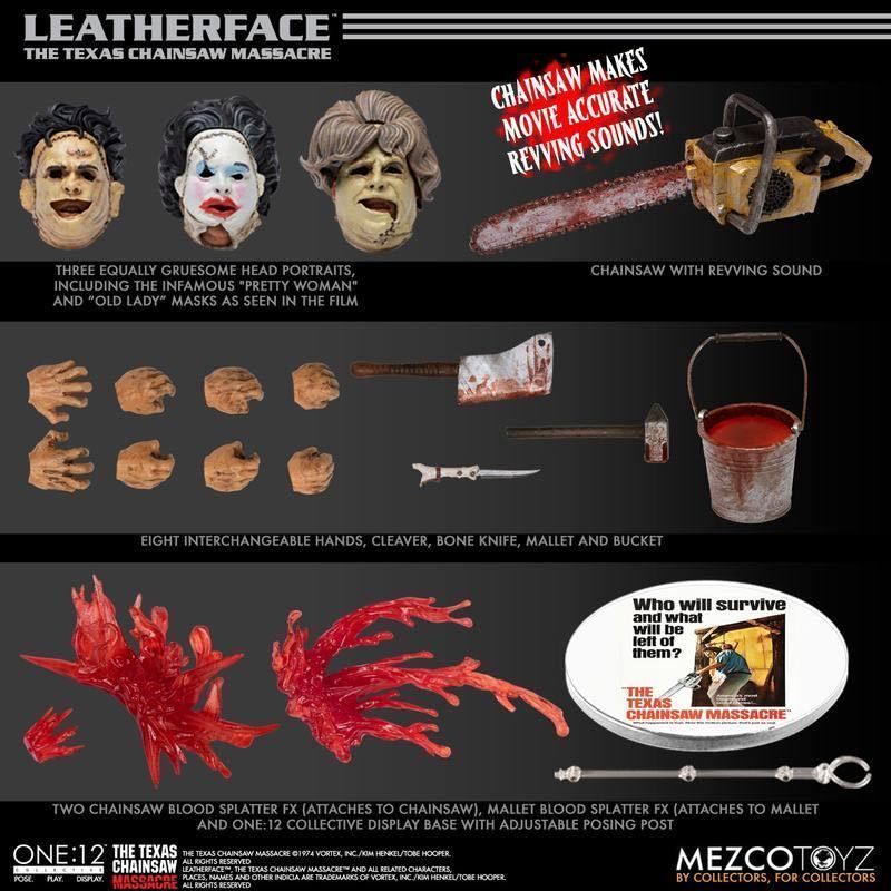 Mezco Toyz One:12 悪魔のいけにえ レザーフェイス Amazon.co.jp: 悪魔のいけにえ レザーフェイス 1/12 ワン12