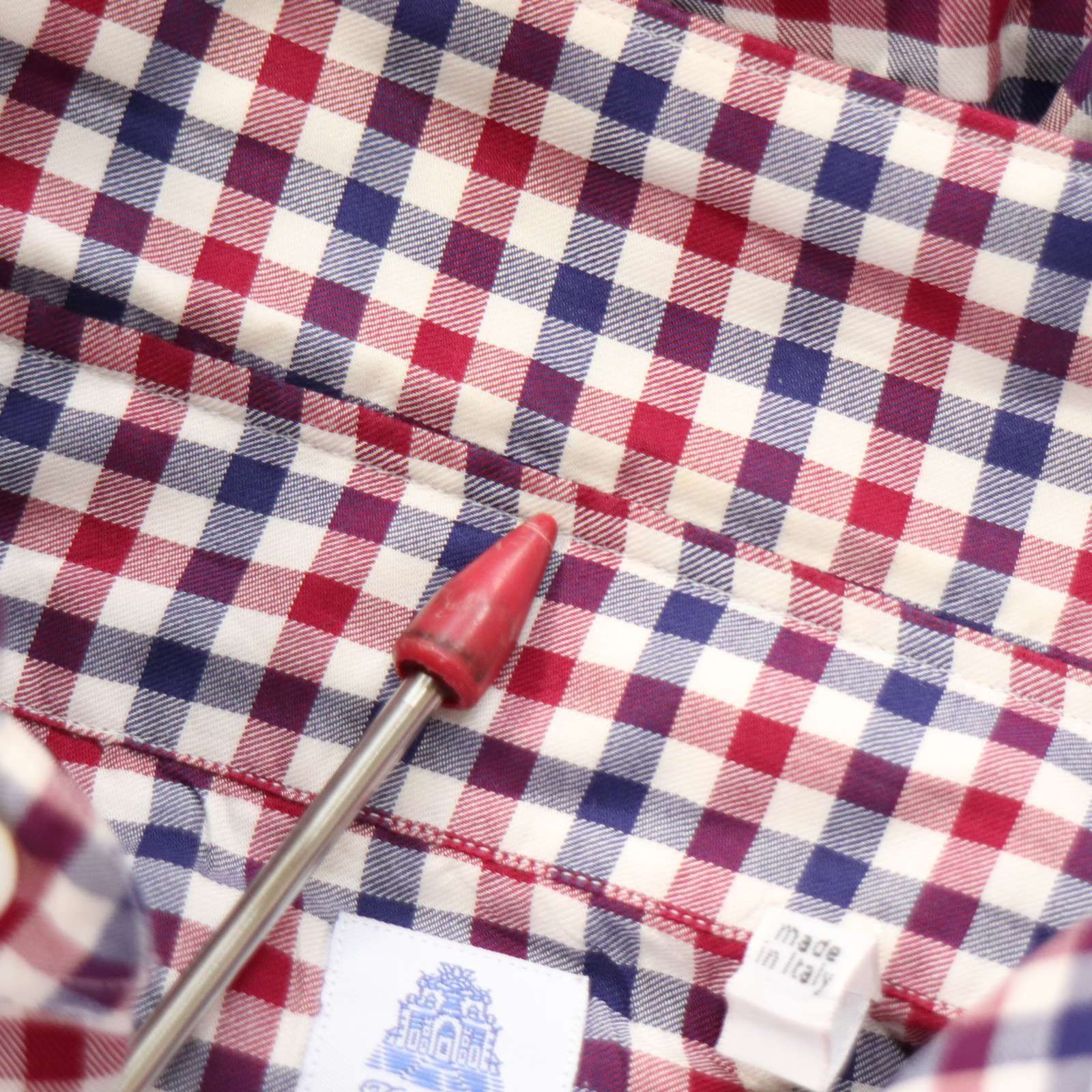 海外正規品・楽天市場店 Finamore Napoli ギンガムチェックリネン