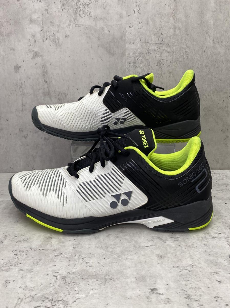 YONEX テニスシューズ ブラック/ホワイト/イエロー テニス