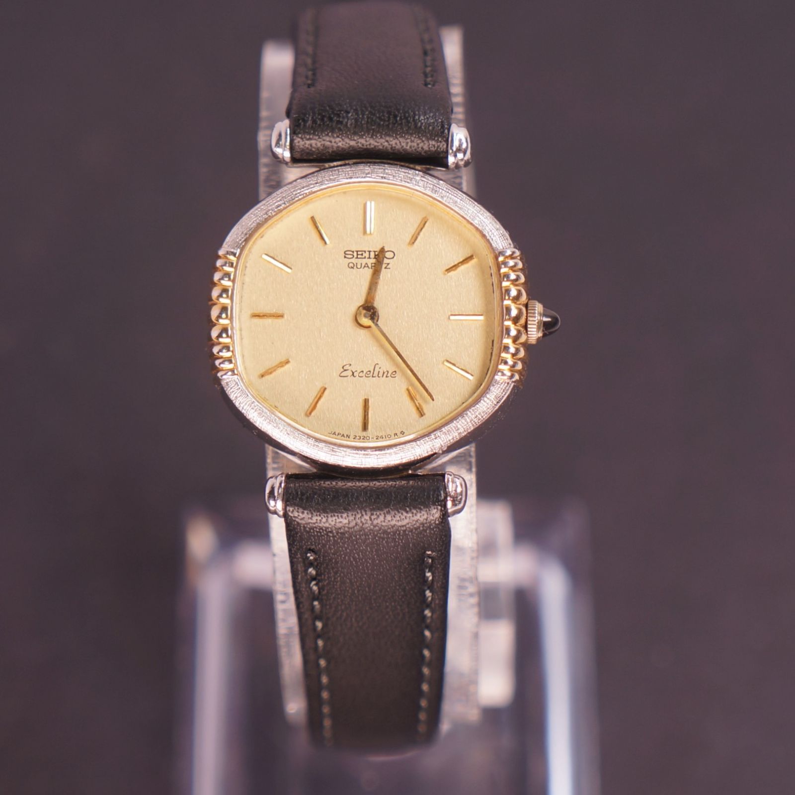 稼働品】SEIKO エクセリーヌ アンティーク腕時計 電池交換済