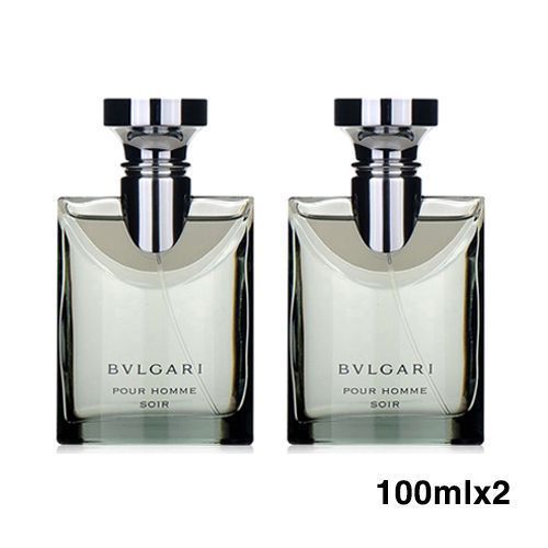 新品未開封 2本 BVLGARI ブルガリ プールオム ソワール オードトワレ EDT 100mlx2 - メルカリ