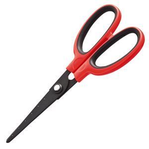 クーポン配布中-スーパー 対象 まとめ TANOSEE フッ素刃はさみ 刃先先丸 刃渡り65mm レッド 1本 ×15セット