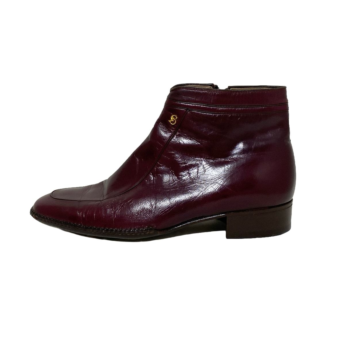 Christian Dior MONSIEUR クリスチャンディオールムッシュ ショートブーツ 42 レディース - ボルドー レザー