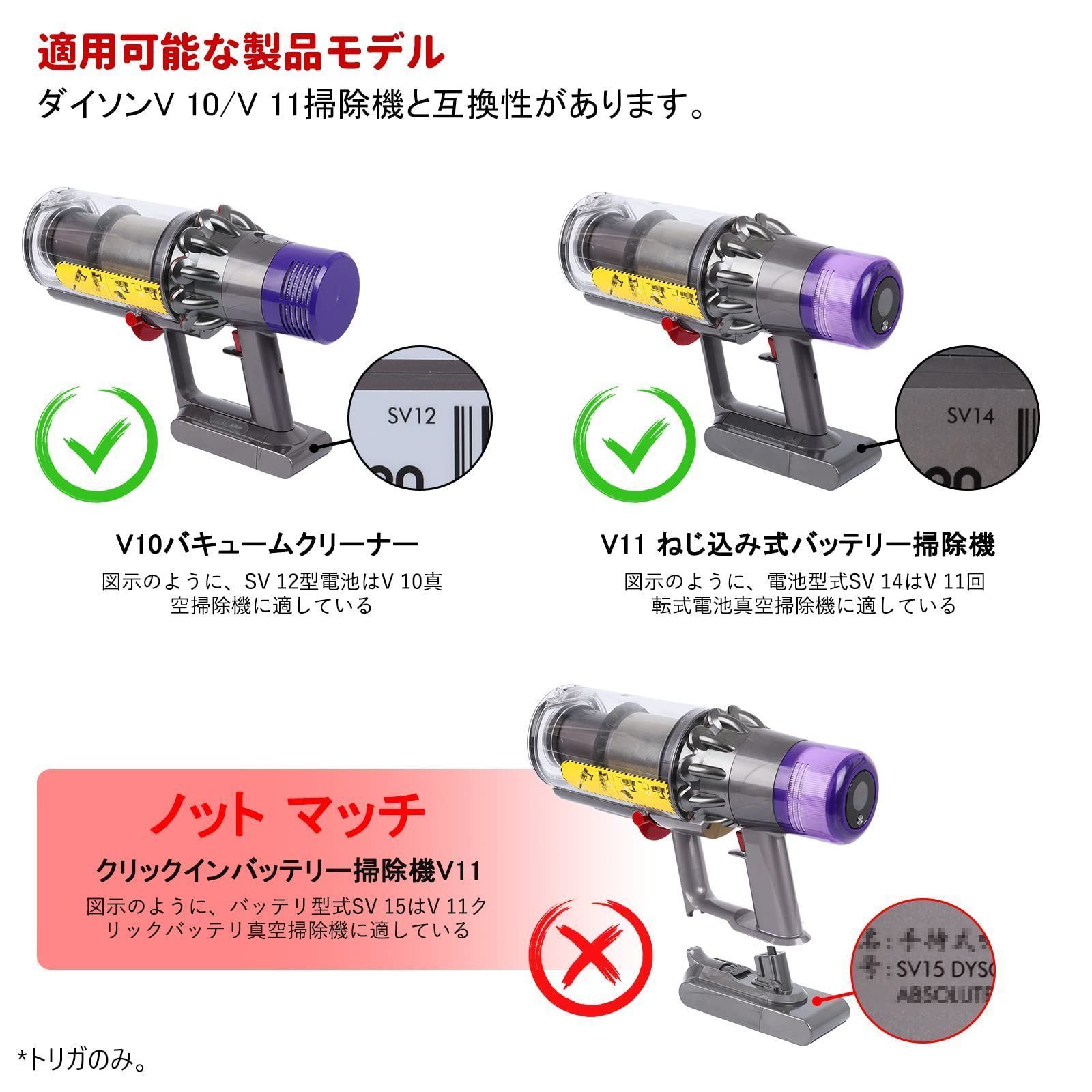 在庫セール】SV12 V11 SV14 掃除機 V10 パーツ レッド 改良強化型