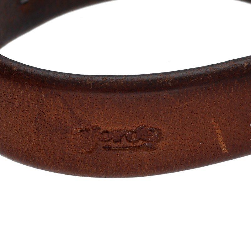 ゴローズ ×切り分け 金メタル付きレザー ブレスレット メンズ ゴローズ