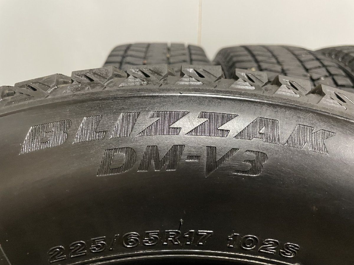 BS BRIDGESTONE BLIZZAK DM-V3 225/65R17 17インチ スタッドレス 4本 21年製 エクストレイル ハリアー エスクード等　(MTS218)