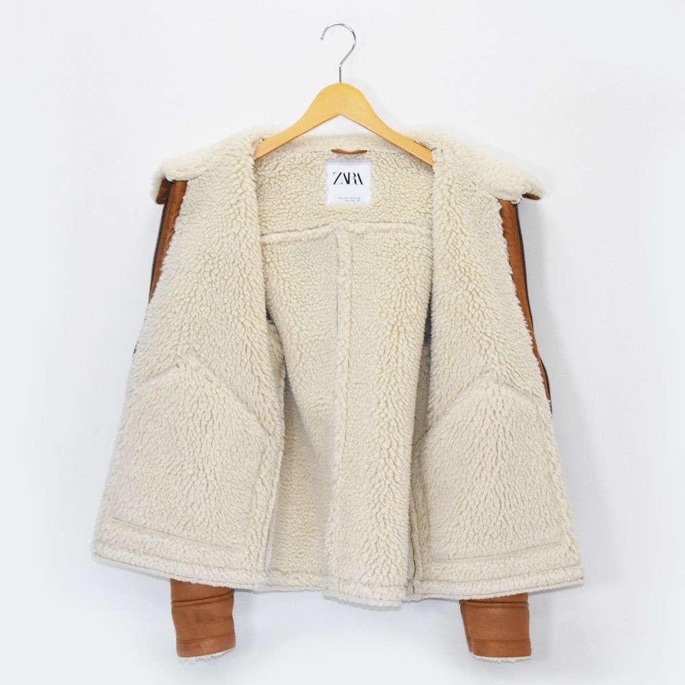 Aランク】ZARA ザラ メンズ M ジャケット ムートンジャケット