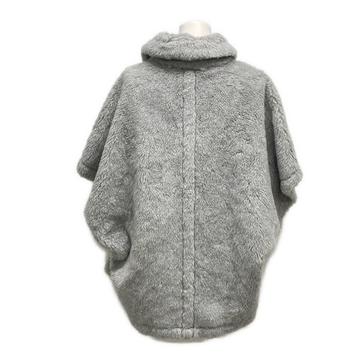 Max Mara マックスマーラ ポンチョ サイズUNICA レディース テディベア ケープ TEBE2 24247362026 ライトグレー 秋 冬 ショート丈