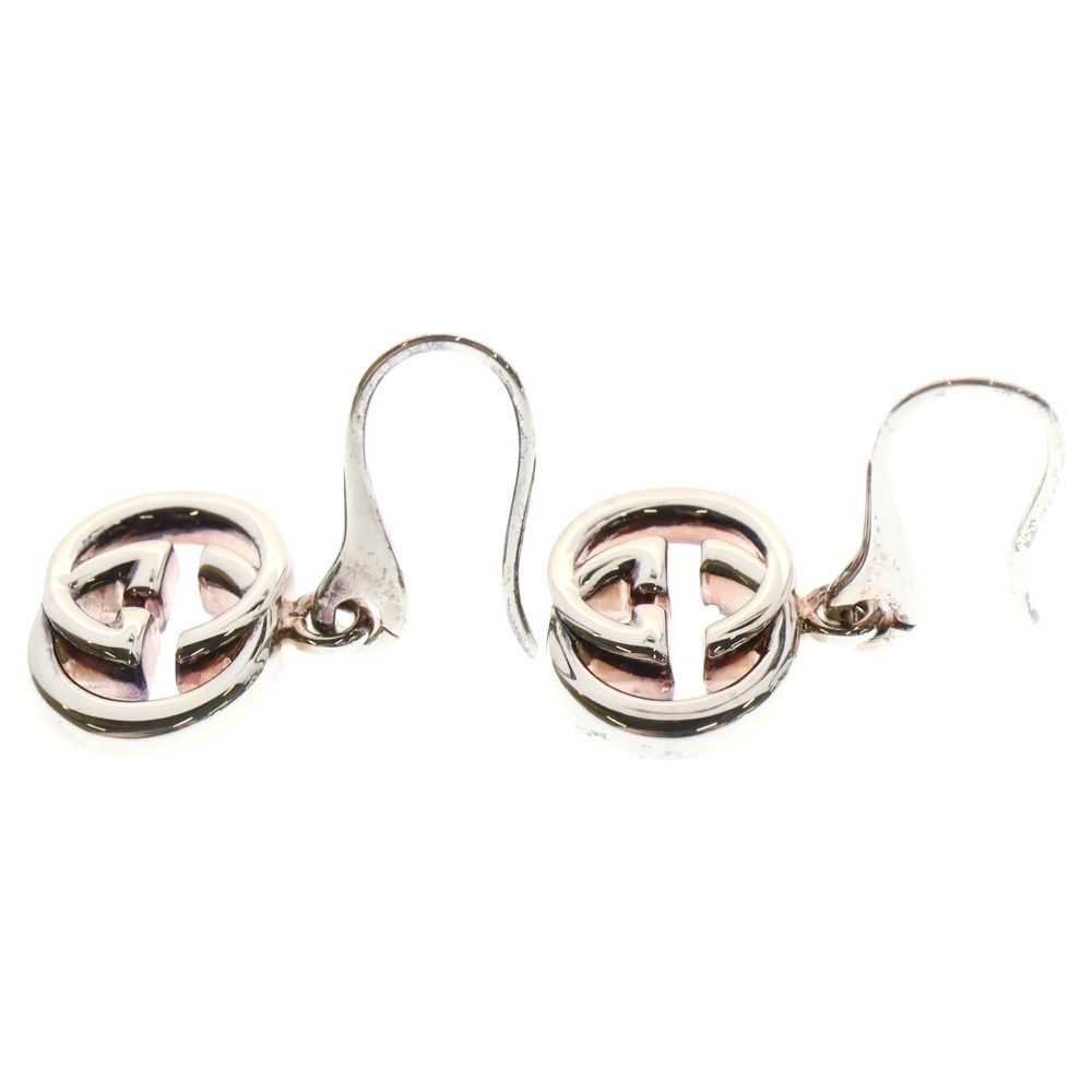 GUCCI (グッチ) インターロッキングG ドロップ ピアス シルバー