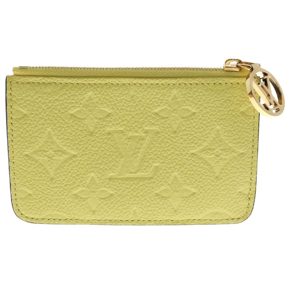 LOUIS VUITTON ルイヴィトン モノグラム アンプラント ポルトカルト ロミー ジョーヌ カードケース イエロー レザー RFID M82044