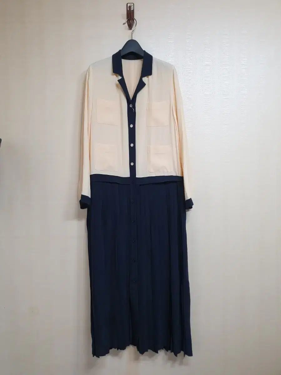 FRONTROW フロントロウ x インク シャツ プリーツ ワンピース XS