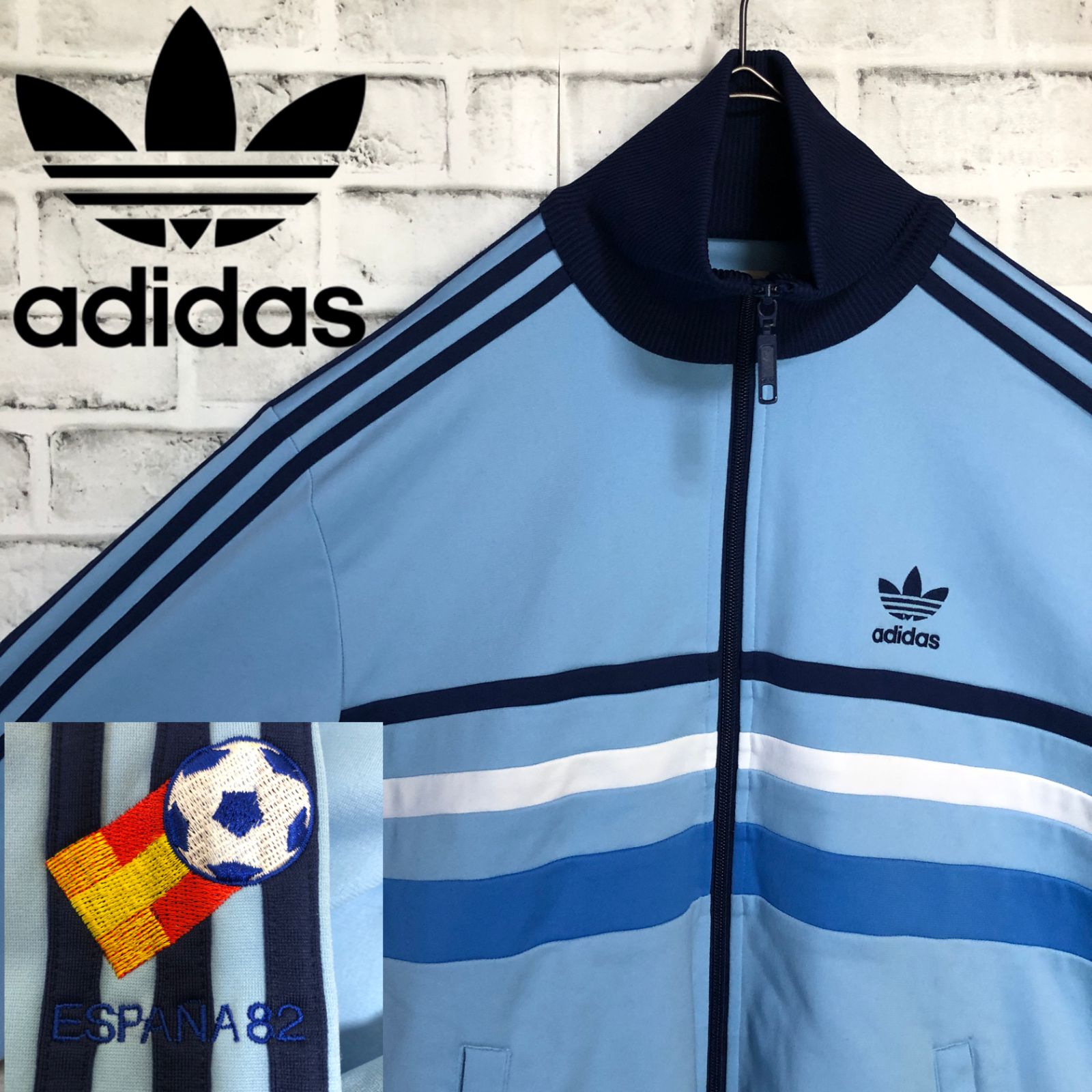 [美品]スペイン代表90s アディダス　オリジナル　 トラックジャケット スペイン代表🇪🇸90s adidas トラックジャケット/ジャージ M