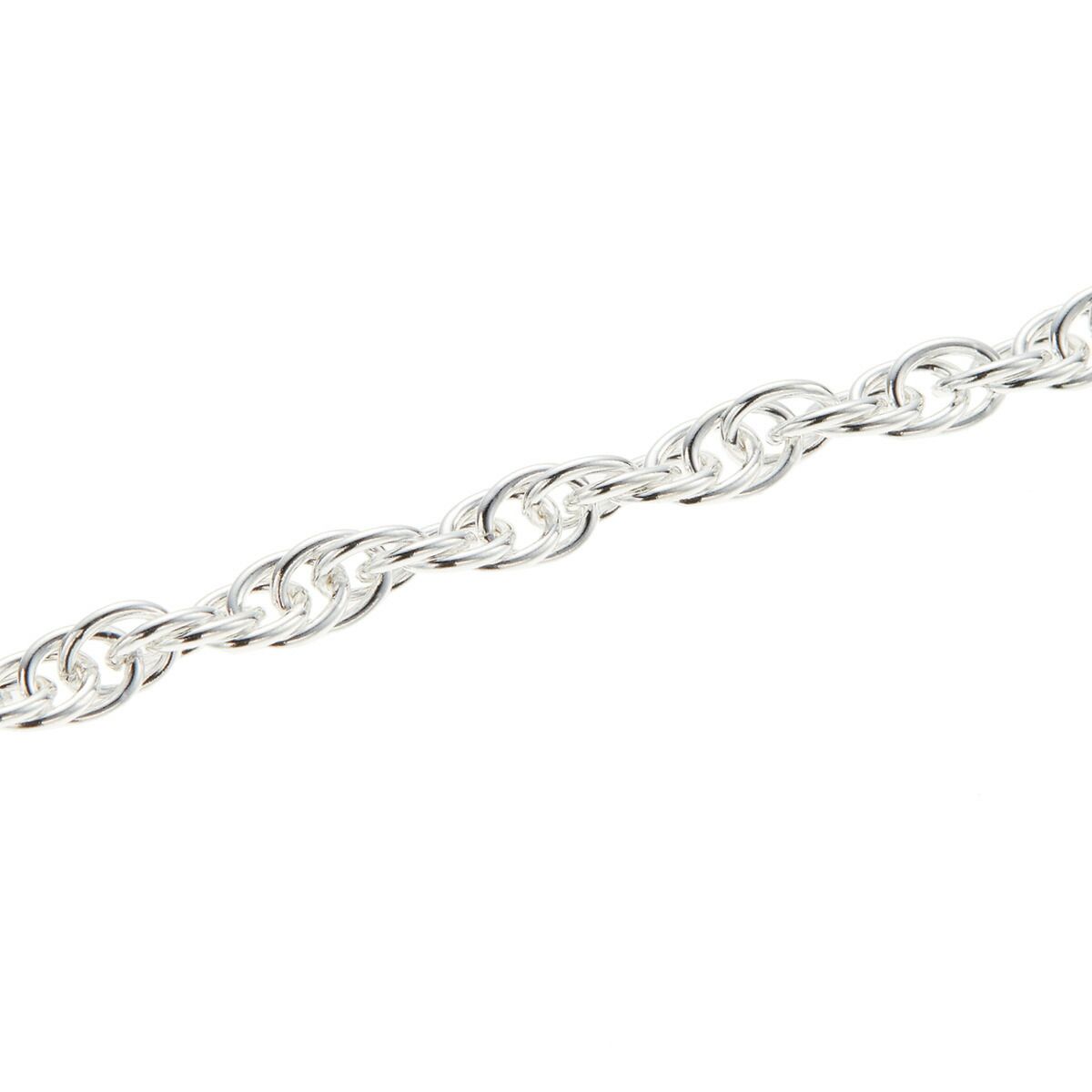 シルバー925　ロープチェーンネックレス　長さ60㎝　太さ4ミリ シルバー925 ロープチェーン ネックレス 幅4mm 60cm 燻し加工