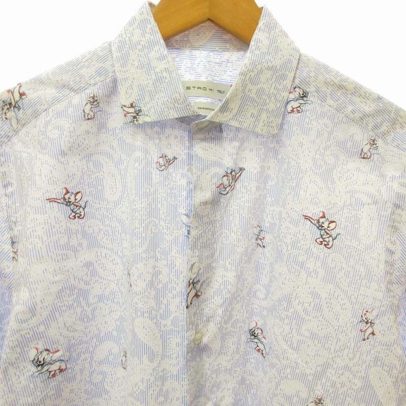 エトロ ETRO ×トムとジェリー TOM AND JERRY 美品 20SS 総柄シャツ 