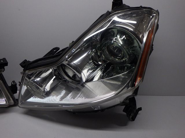 フーガ GT 前期 ヘッドライト左右 HID Y50 PNY50 P4770 B コーティング 比較的 250927213
