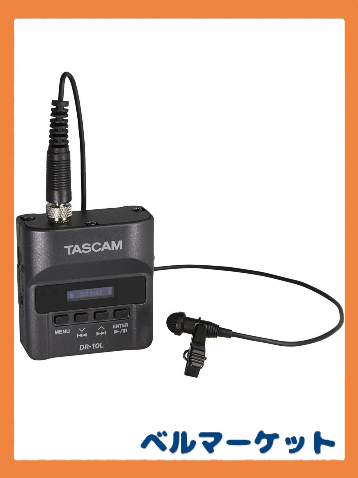 単品 TASCAM(タスカム) DR-10L ピンマイクレコーダー 黒 Youtube 音声