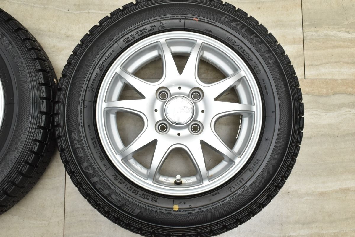 【軽自動車サイズ】Fang 13in 4.00B+45 PCD100 ファルケン エスピアEPZ 145/80R13 N-BOX モコ アルト ワゴンR スペーシア タント 送料無料