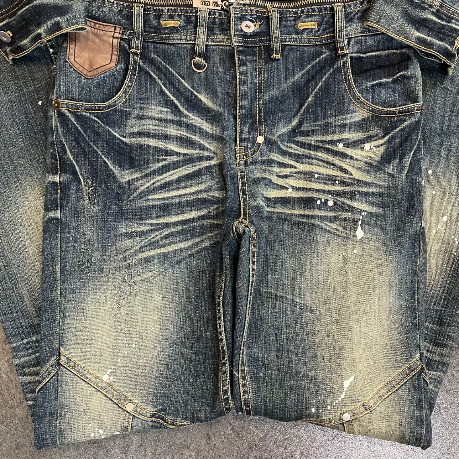 TORNADO MART Denim Jacket Pants Setup Stretch デニム つなぎ