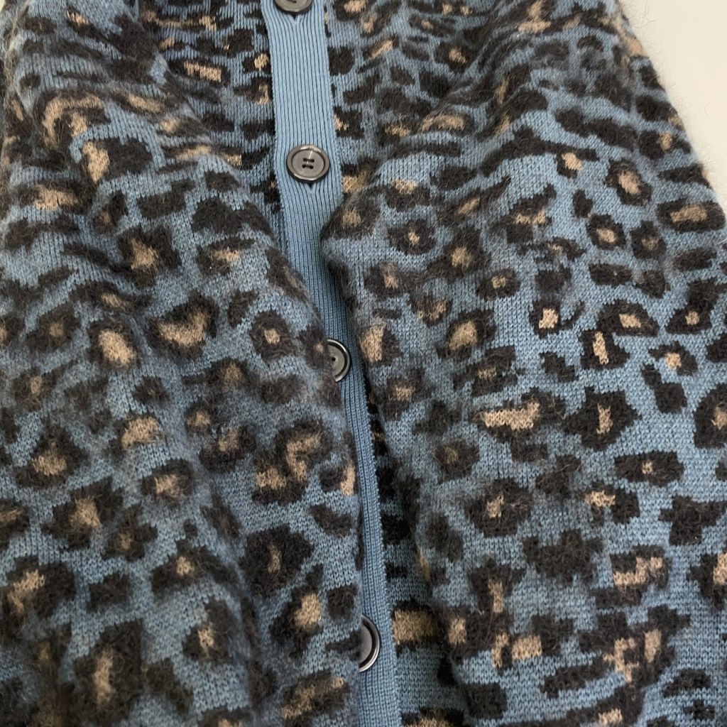 01w-3005 アンダーカバー UNDERCOVER 23AW Animal-printed cardigan 
