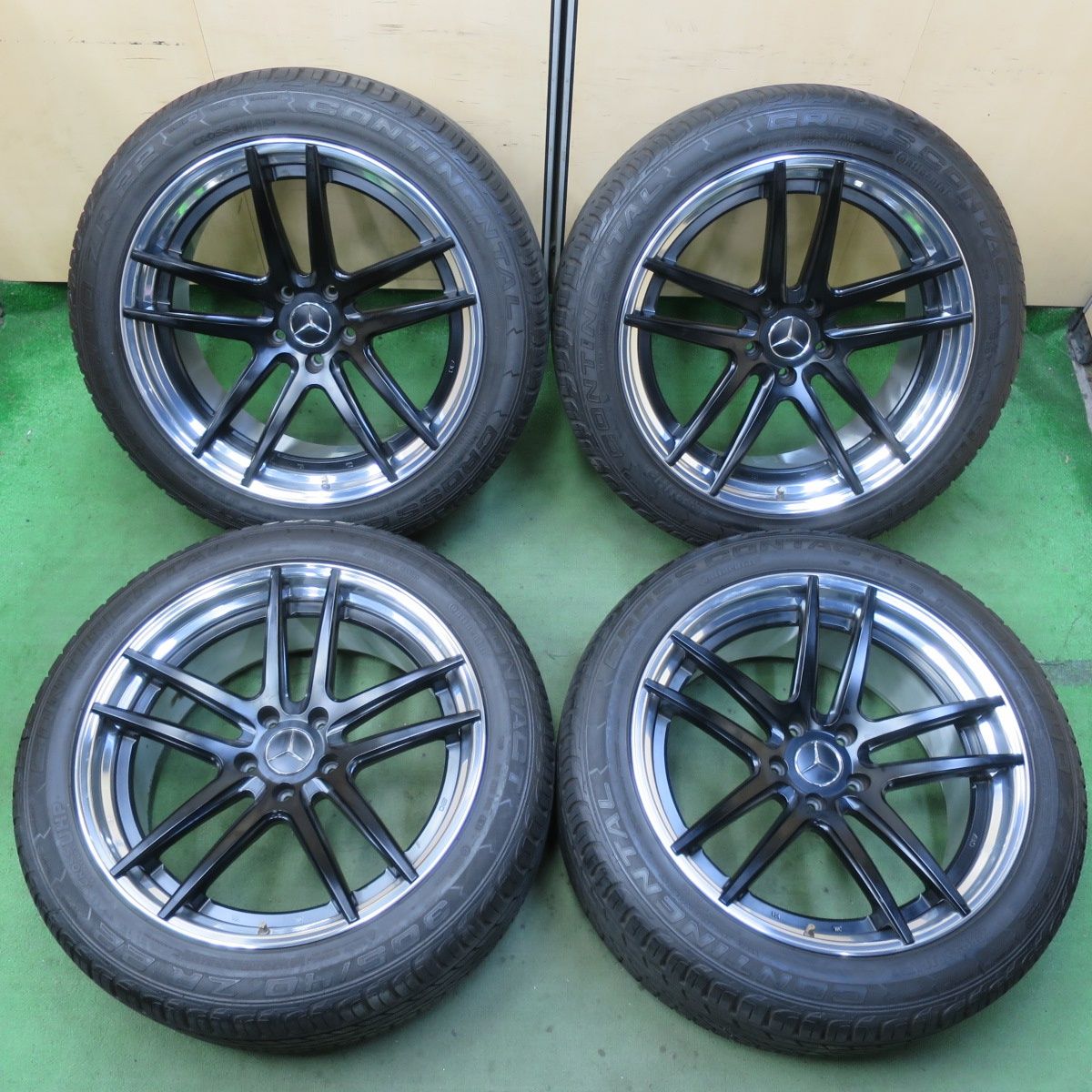 バリ溝 キレイ 9.5分 ベンツ 等 BC FORGED 305 40R22 コンチネンタル クロスコンタクト UHP BCフォージド 22インチ PCD130 5H 5090701IMノ