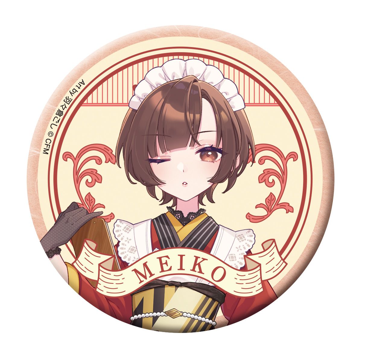 新品/公式】初音ミクシリーズ_缶バッジ／E MEIKO 和風喫茶 公式グッズ