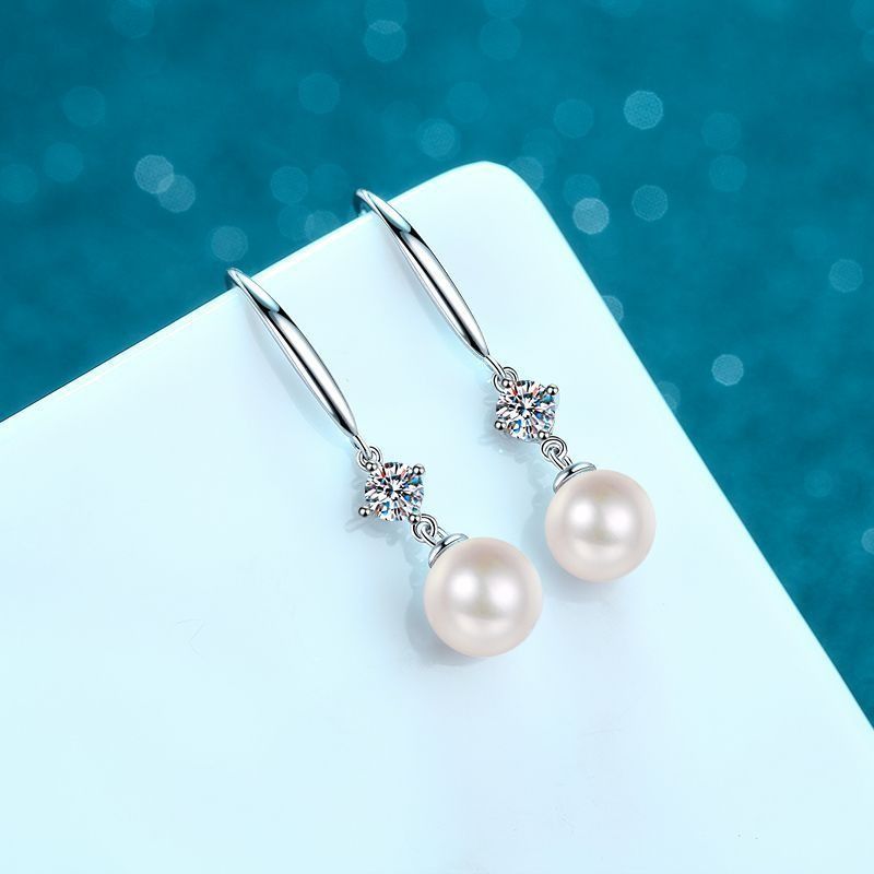 ピアス モアサナイト 0.6ct シルバー925 人工ダイヤモンド