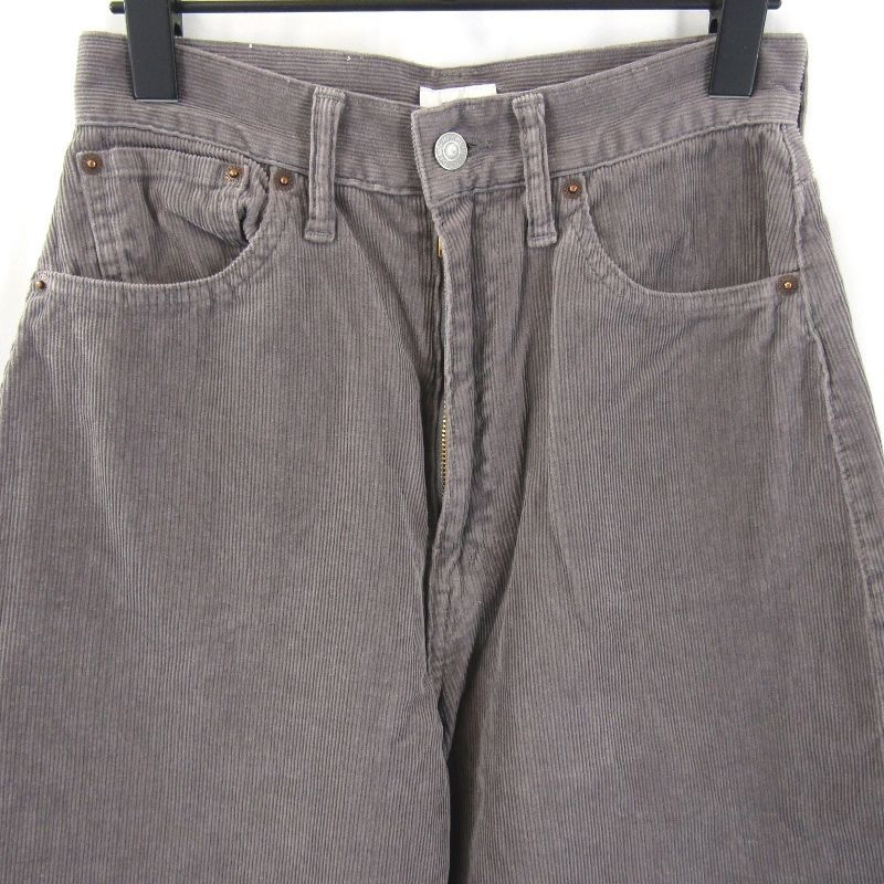 ♥ CIOTA シオタ コーデュロイパンツ 22AW PTLN-5HI-COW-BB レディース ウィメンズ スビンコットン グレー 28 タグ付き 65008920 WWW_MORNINGWALKER_COM