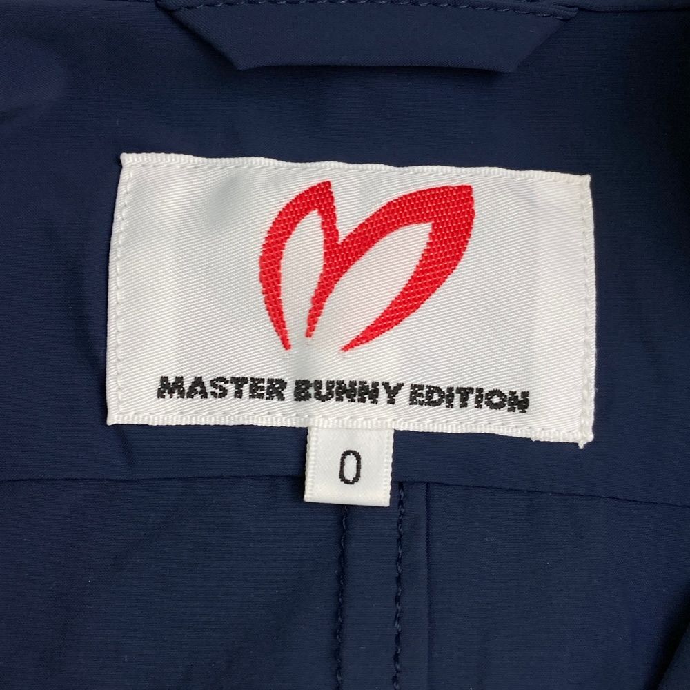 サイズ：0 MASTER BUNNY EDITION マスターバニーエディション  ナイロンジップジャケット ブルゾン  ネイビー系 [240001283814] ゴルフウェア レディース ストスト サイズ：0 MASTER BUNNY EDITION マスターバニーエディション