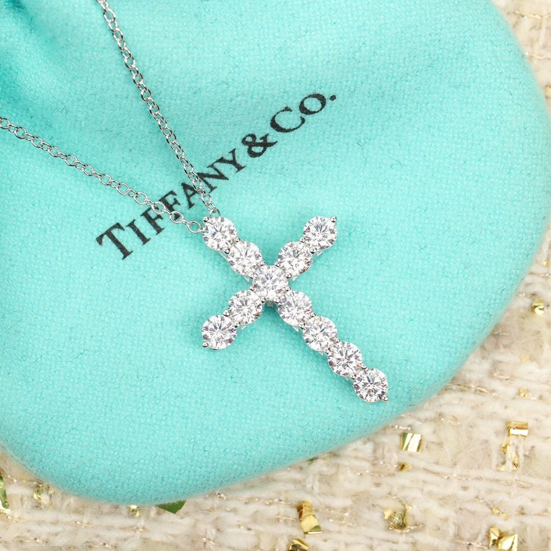 TIFFANY&Co. クロス シルバー925 レディ空き箱 ジュエリー保存袋