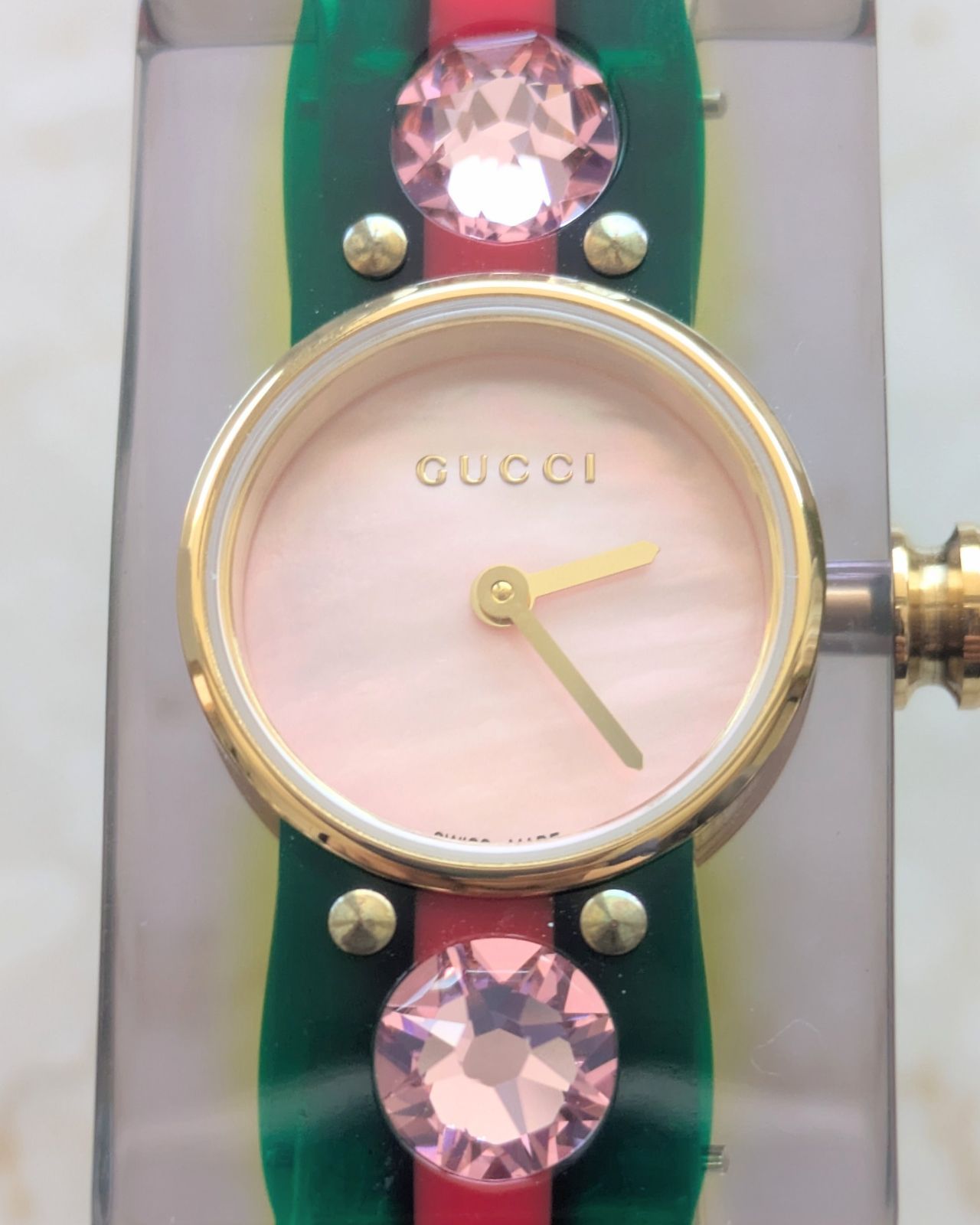 新品未使用 GUCCI グッチ 腕時計 レディース ヴィンテージウェブ  