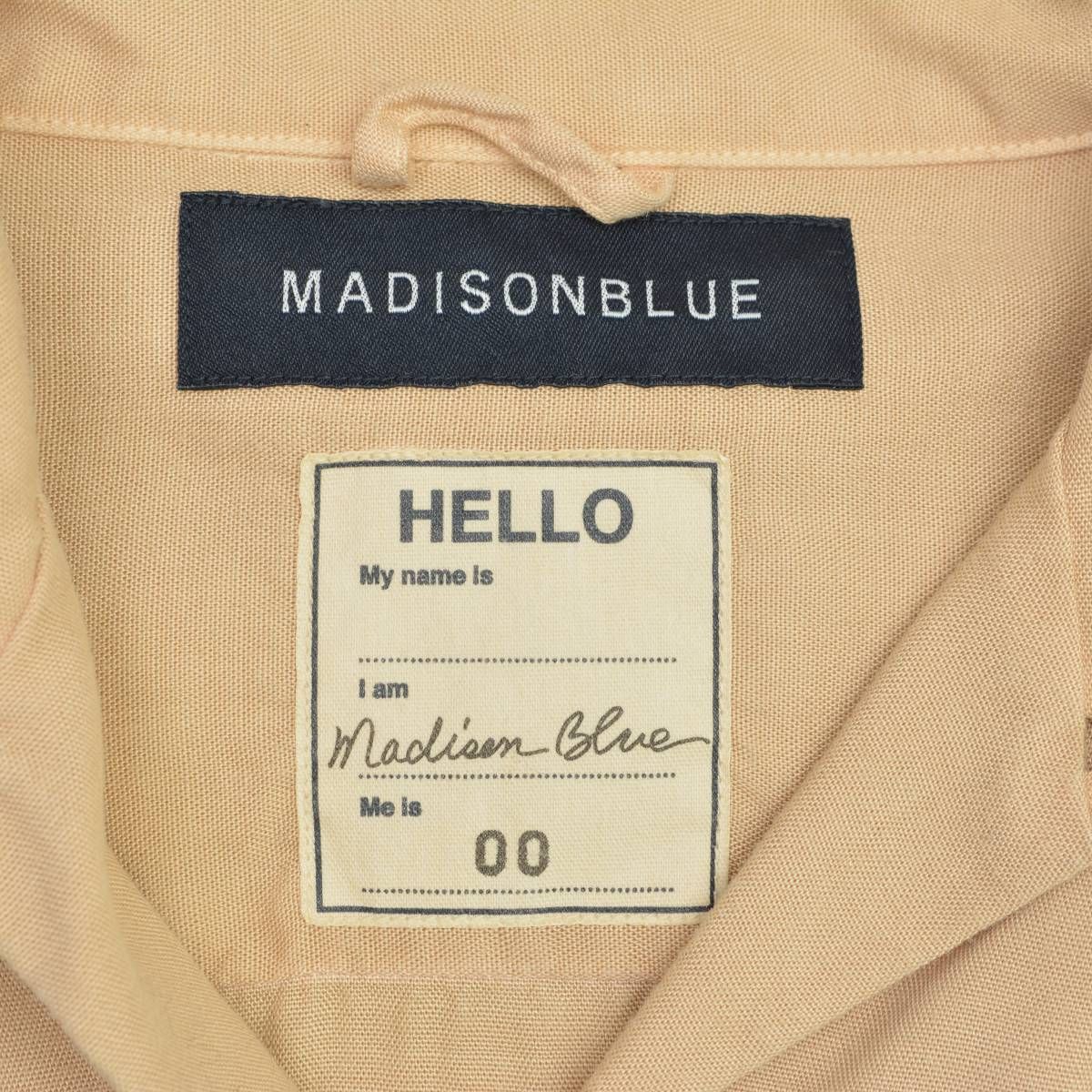 MADISONBLUE】MB171-5036 BOWLING SHIRT OVER DYED レーヨン半袖シャツ 