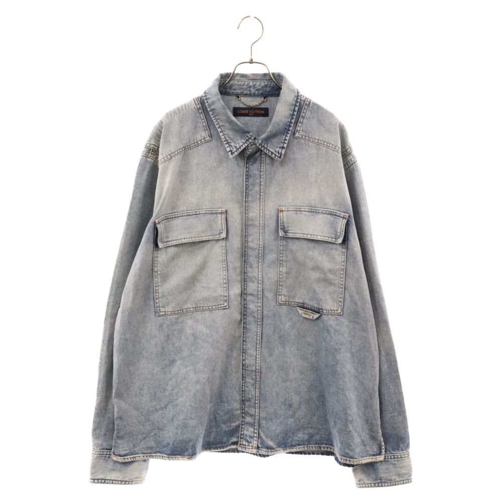 LOUIS VUITTON (ルイヴィトン) 22AW デニムオーバーシャツ インディゴ  