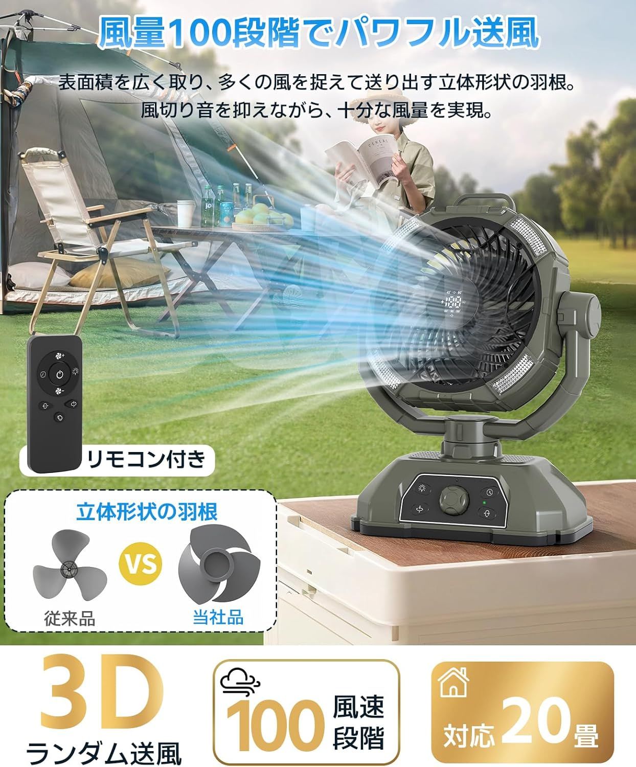 3段階LEDライト 吊り下げ