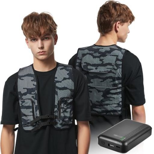 xoxu 水循環ベスト 2025業界革新12V高出力35時間連続稼働 10000mAhバッテリー付き4段階出力-20°C冷却効果クールベスト瞬間冷却静音男女兼用フリーサイズ屋外作業 暑さ対策軽量冷水循環日…
