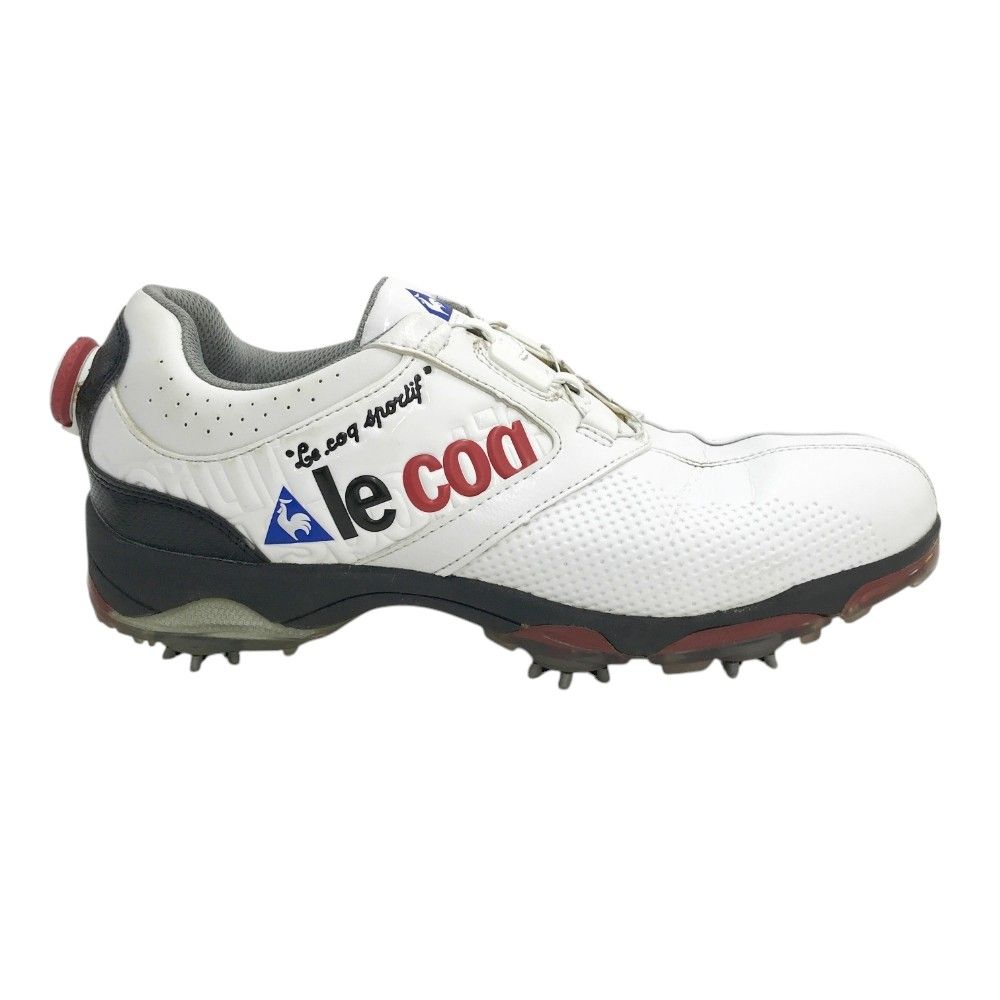 LE COQ GOLF ルコックゴルフ QQ0595 ダイヤル式 ゴルフシューズ  ホワイト系 26cm [240101443133] ゴルフウェア メンズ ストスト LE COQ GOLF ルコックゴルフ QQ0595 ダイヤル式 ゴルフシューズ