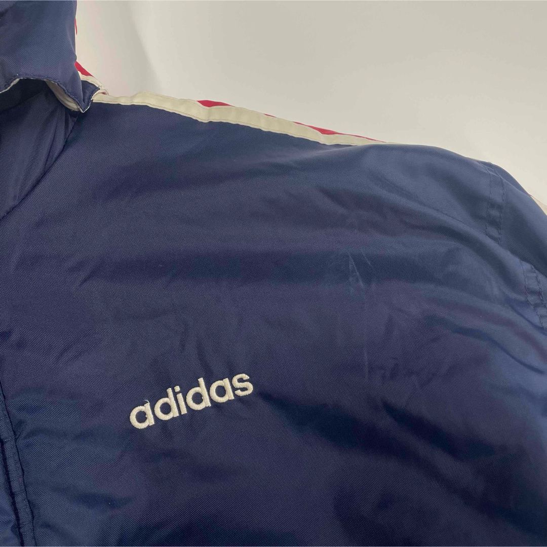 90s〜00s adidas 中綿ロングコート ビッグロゴ ネイビー L 楽天市場 