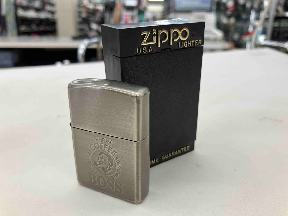 Zippo 1998年製 BOSS COFFEE SUNTORY ジッポ ボス コーヒー カフェ