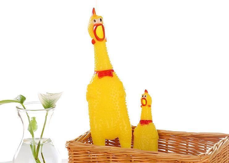 スモールサイズ 【S】16cm 叫ぶ！チキン 鳴く 音が鳴る おもちゃ