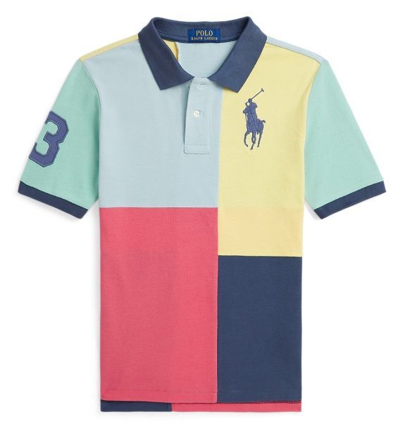 新品】POLO RALPH LAUREN Big Pony コットン メッシュ ポロシャツ 160 