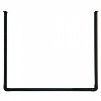 DRY WAVE ドライ ウェーブ 室内 屋外物干し 天井付U型ハンギングパイプ K|ブラック HGA90-900 K