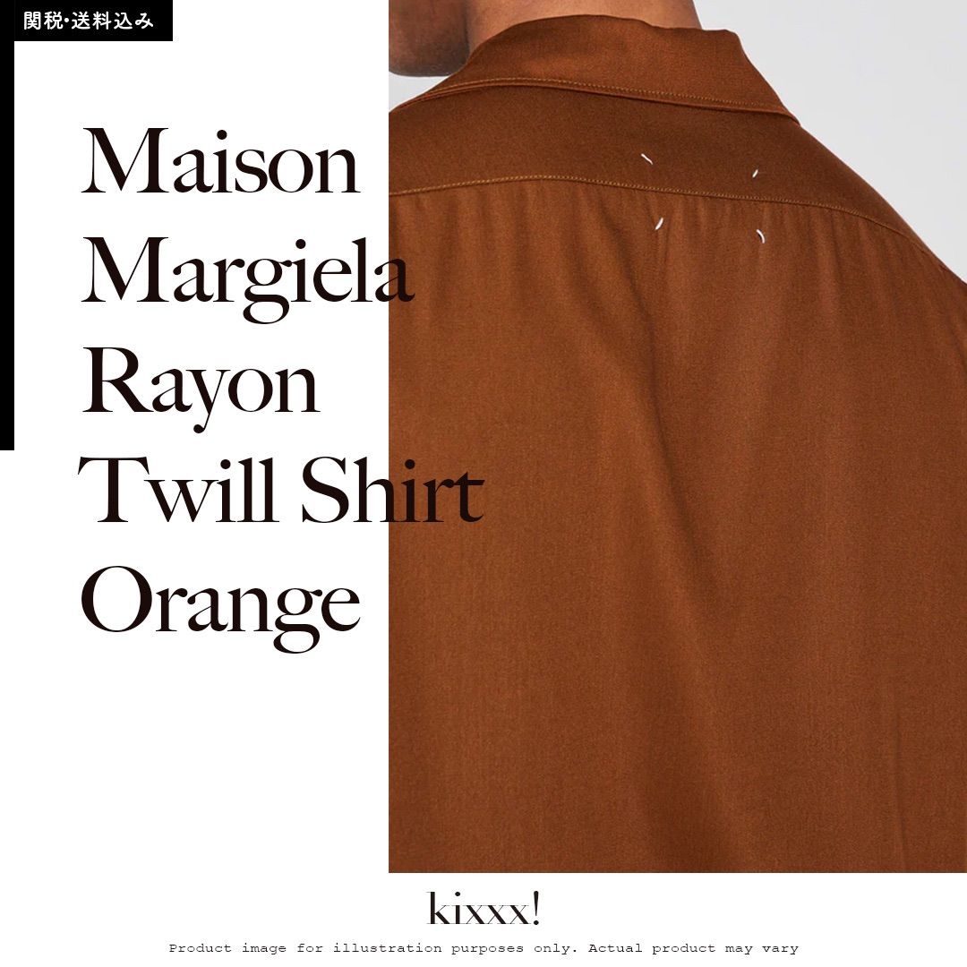 全商品 Maison Margiela Rayon Twill Shirt Orange メゾンマルジェラ