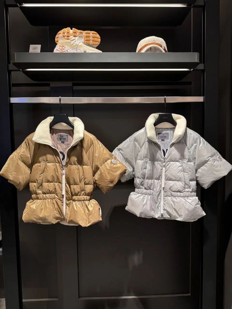 レディースゴルフウェア ハーフスリーブ ダウンジャケット