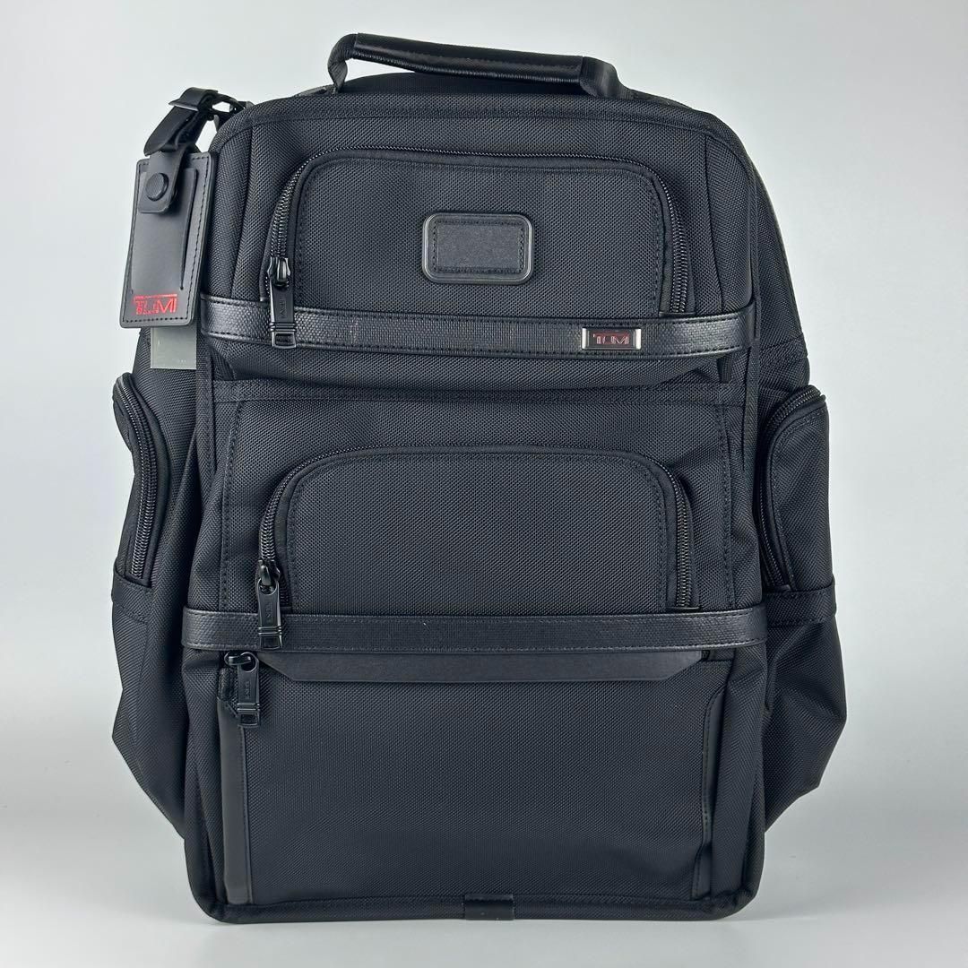 美品 TUMI ALPHA 3ブラックデラックス多機能ショルダーバッグ リュック