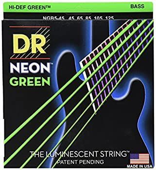 DR-NGB545|Medium 5 String|NEON GREEN|エレキベース弦