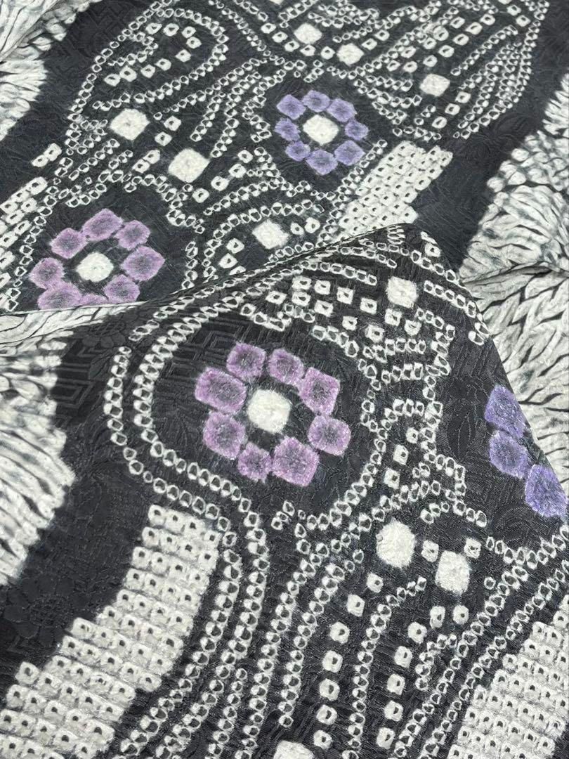 藤娘きぬたや 絞り染 染帯 九寸名古屋帯 正絹